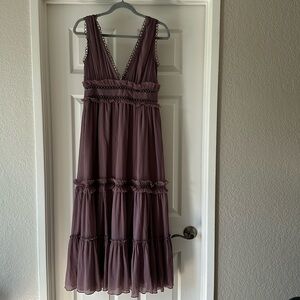 Purple Tiered Dress
